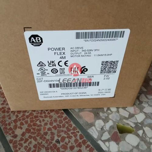 AB Allen Bradley PowerFlex 4M Frequency AC Drive 22F-D024N104 Servomotor Driver 11KW 15HP New