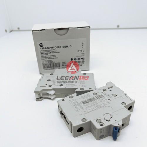 AB Allen Bradley MCCB Single Pole Miniature Supplementary Circuit Breaker 1492-SPM1C060 New