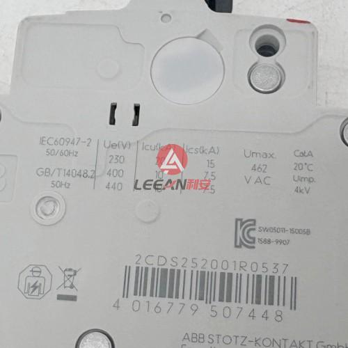 ABB Moulded Case Circuit Breakers S202-K32 Miniature Circuit Breaker 2CDS252001R0537 New