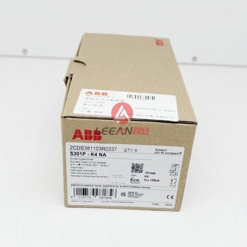 ABB S300P Moulded Case Circuit Breaker S301P-K4NA Miniature Breakers 2CDS381103R0337 MCB 1P 4A New