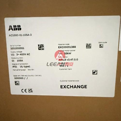 ABB 55KW LV AC Industrial  Wall-Mounted Single Drive ACS880-01-105A-3 Frequency INverter New