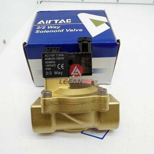 Airtac 2/2 Way Solenoid Valve 2V250-25 Electric Directional Fluid Control Valves 0.5-10bar AC110V New