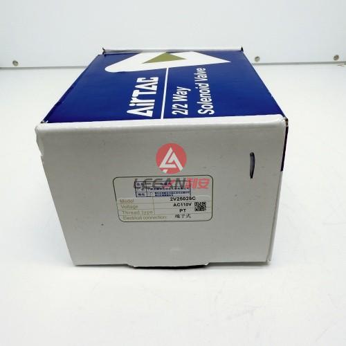 Airtac 2/2 Way Solenoid Valve 2V250-25 Electric Directional Fluid Control Valves 0.5-10bar AC110V New