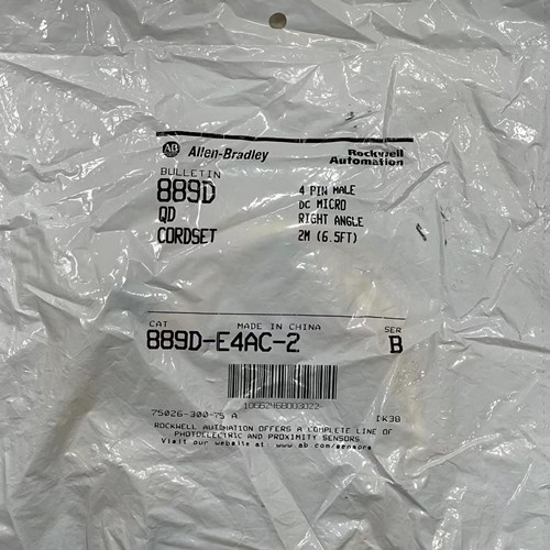 Allen Bradley Rockwell Automation Bulletin 4 Pin Male 889D DC Micro Cable cordset 889D-M4SC-2 New 