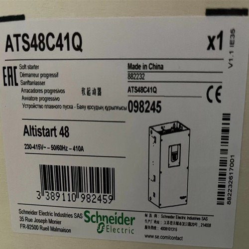 Schneider Electric Sanftanlasser ATS48C41Q Soft starter for asynchronous motor ATS48, 388 A, 230..415 V, 90..315 KW