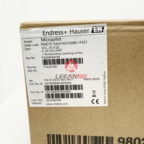 E+H Micropilot Differential Pressure Transmitter PMD75-9RDU8/101 Deltabar PMD75-5AA7HG1DABE-P3Z1 New