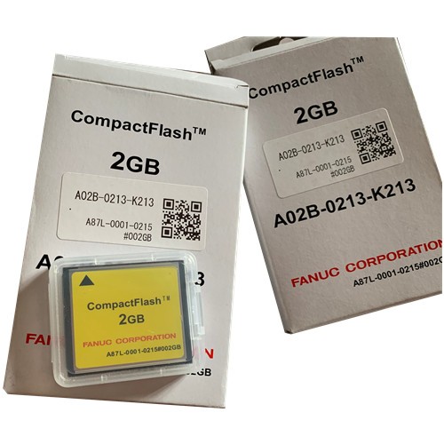 Fanuc 2GB Compact Flesh A02B-0213-K213 with PC Card Adapter A02B-0236-K150