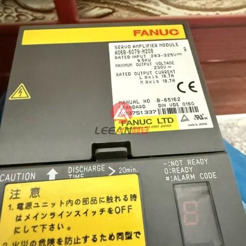FANUC Industrial CNC 2 AXIS ALPHA Servo Amplifier Module A06B-6079-H208 Servomotor Drive 9.5KW New