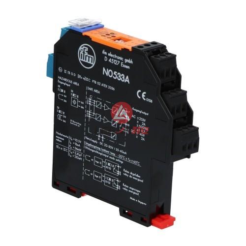 IFM Electric Switching Amplifiers NO533A for Namur Sensors NV1221/24VDC/RL/1D/1G New