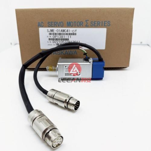 100W Omron Yaskawa Electric JUNMA AC Servo Motor SJME-01AMC41-OY Industrial Servomotor 3000RPM New