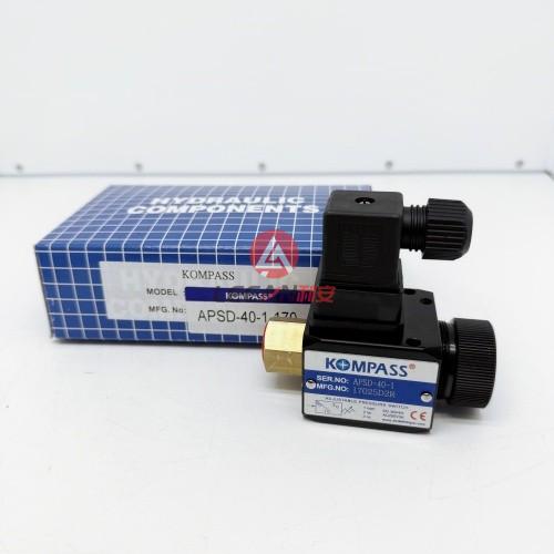 KOMPASS Adjustable Pressure Switch APSD-40-1 Relay Hydraulic DC30V 4A AC250V 3A New