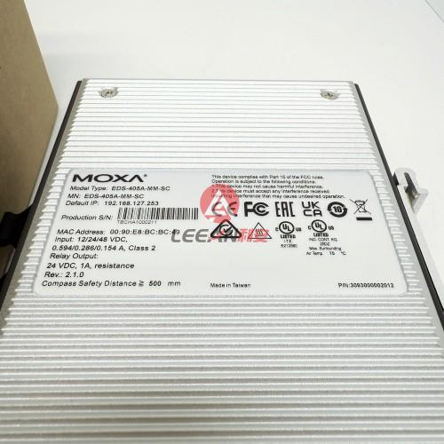 MOXA Layer 2 Managed Switches EDS-405A-MM-SC Entry-level managed Ethernet Switch 24VDC New