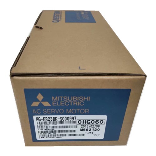 Mitsubishi 200W Low inertia AC servo motor HG-KR23BK-S000997