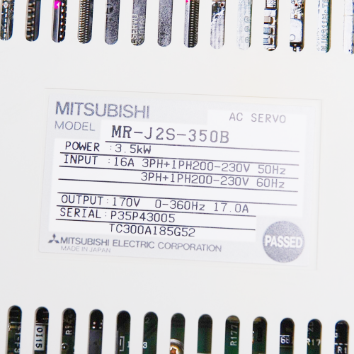 Mitsubishi Electric AC Servo Motor Driver MR-J2S-350B Rated Power 3.5KW