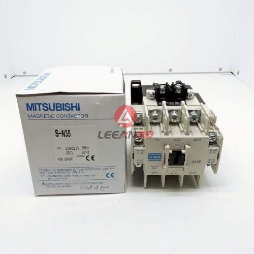Mitsubishi S-N Series Magnetic Contactor S-N35 Non-Reversing AC Contactors Coil 208-220V 50/60Hz New
