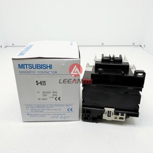 Mitsubishi S-N Series Magnetic Contactor S-N35 Non-Reversing AC Contactors Coil 208-220V 50/60Hz New