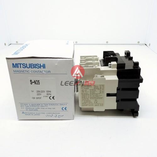 Mitsubishi S-N Series Magnetic Contactor S-N35 Non-Reversing AC Contactors Coil 208-220V 50/60Hz New