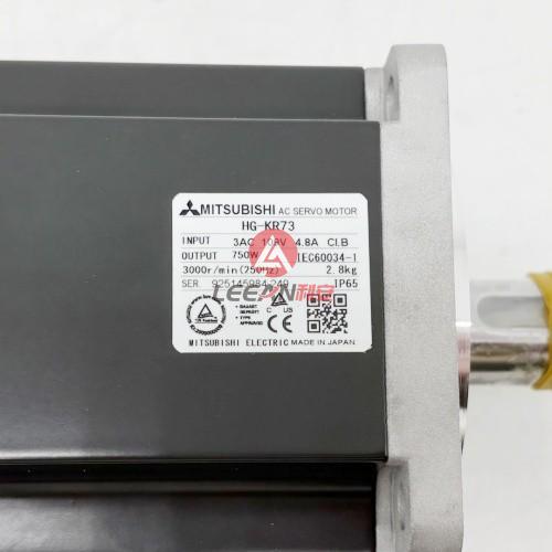 Mitsubishi Electric Industrial AC Servo Motor HG-KR73 MELSERVO-J4 Rotary Servomotor 750W 3AC 109V 4.8A New