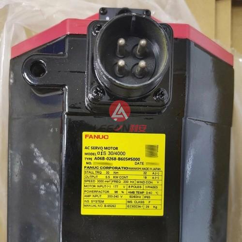 FANUC 5.5KW Industrial aiS 30/4000 AC Servo Motor A06B-0268-B605#S000 High Speed 3000RPM Motors New