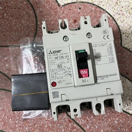 Mitsubishi No-Fuse Breaker NF125-SV with Auxiliary Switch AX-05SV New Original