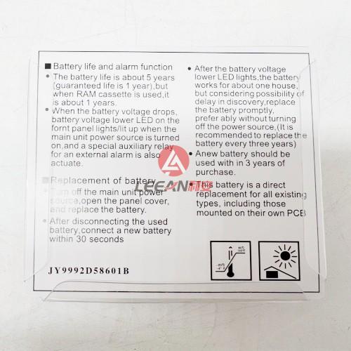 Omron CNC PLC Lithium Battery CR14250SE-R Programmable Logic Controller Cell Batteries CJ1W-BAT01 3V New