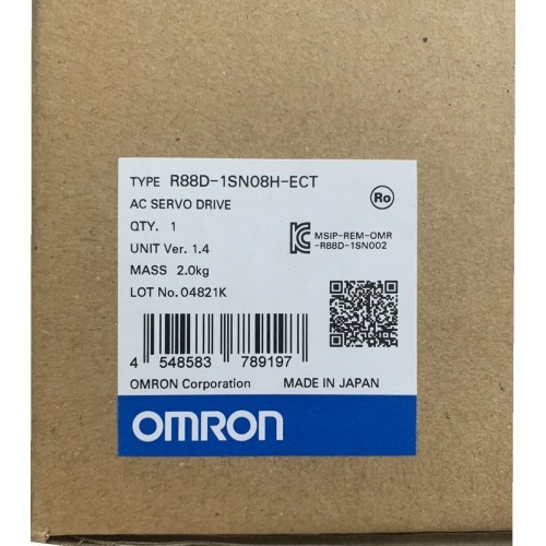 Omron 1S servo drive EtherCAT single phase drives R88D-1SN08H-ECT 750W 230VAC