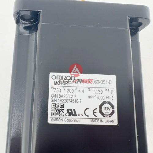 OMRON Industrial AC Servo Motor R7M-A75030-BS1-D SmartStep Servomotors 750W 200V 4.4A 3000 RPM New
