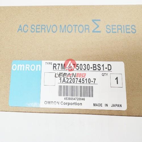 OMRON Industrial AC Servo Motor R7M-A75030-BS1-D SmartStep Servomotors 750W 200V 4.4A 3000 RPM New