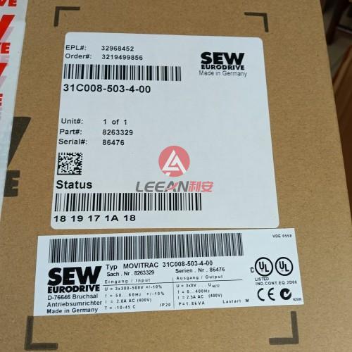 SEW EURODRIVE MOVITRAC 31C Frequency Inverters 31C008-503-4-00 Servo Drive 8263329 New