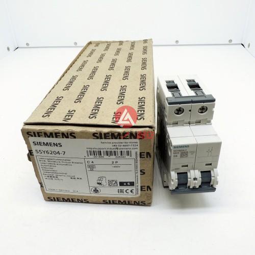SIEMENS MCB Miniature Circuit Breaker 5SY6204-7 Supplementary  Breakers 2-Pole 400 V 6kA New