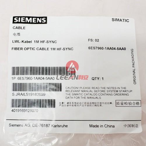 SIEMENS Fiber Optic Patch Cable 6ES7960-1AA04-5AA0 HF-SYNC SIMATIC S7-400H Series PLC Cables 1M New