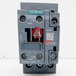 SIEMENS SIRIUS 3 Pole AC Contactor 3RT6025-1AN20 Contactors Size S0 Screw Terminal 220VAC 1NO 1NC New