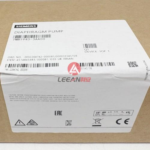 SIEMENS Diaphragm Pump 7MB1943-3AA00 Control Device Sampling Pump N86KTE 230V New
