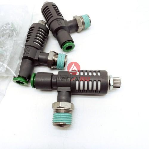 SMC ASV Series Speed Exhaust Controller ASV310F-02-06S Flow Controls Silent Exhaust Valve New