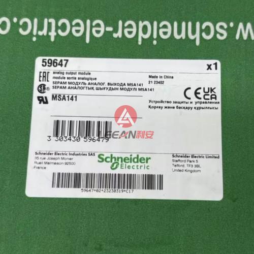 Schneider Electric Analog Output Module MSA141 Sepam Series 20 Accessories PLC Modules 59647 New