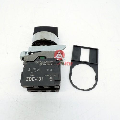 Schneider Electric Harmony Push Button XB4BD53 3-position Selector Switch with Legend Holder ZBZ33 New