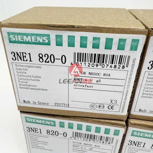 SIEMENS SITOR Fuse Link 3NE1820-0 Semiconductor with Blade Contacts NH00C 80A 690VAC New