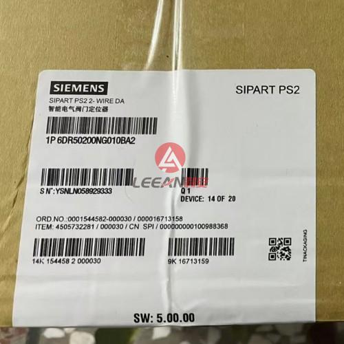SIEMENS SIPART PS2 2-Wire DA Smart Electropneumatic Positioner 6DR5020-0NG01-0BA2 New