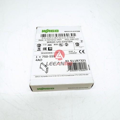 WAGO 4-Channel Analog Output Module 750-559 PLC Modules Din Rail Signal Voltage 0-10VDC New