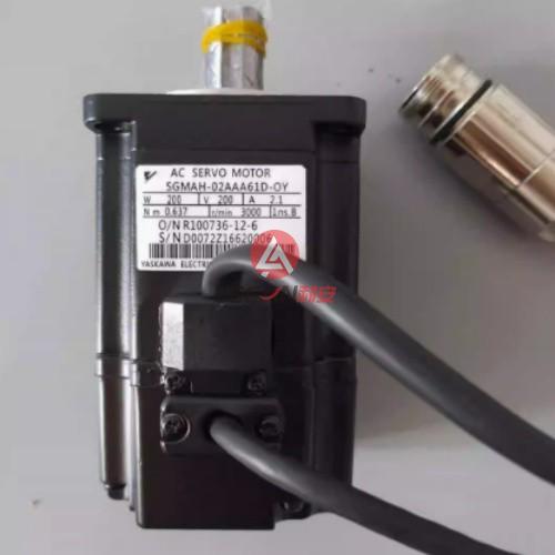 Yaskawa 200W Industrial Robotic AC Servo Motor SGMAH-02AAA61D-OY Servomotor 200V New