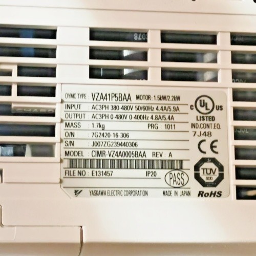 OMRON YASKAWA OYMC V1000 Series Inverter VZA41P5BAA CIMR-VZ4A0005BAA Motor 1.5KW/2.2KW Drive New